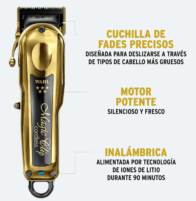 CORTADORA DE CABELLO PROFESIONAL INALAMBRICA/CABLE MAGIC CLIP